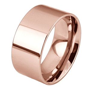 Hombres Mujeres 10mm Ancho Anillo De Acero Inoxidable Est...