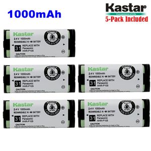 Tipo de batería de KaSTAR HHR-P105 (5-Pack), 31, teléfono inalámbrico recargable NI-MH 2.4V de la batería 1000mAh, reemplazo para Panasonic HHRP105 HH