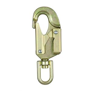 Fusion Climb Sector Mosquetón de acero al carbono forjado con doble bloqueo giratorio de alta resistencia para puerta de garaje, color dorado