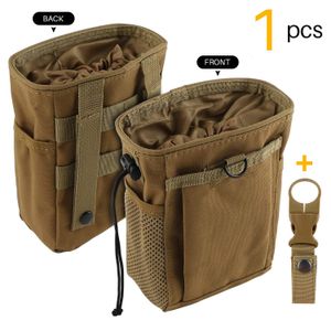 Bolsa de tiza con cordón para escalada con un mosquetón, diferentes bolsillos para escalada, gimnasia, gimnasio, crossfit y levantamiento