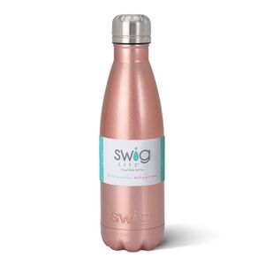 Swig Life - Botella de acero inoxidable con triple aislante y tapa de rosca, 17 onzas