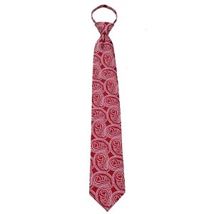 Para hombre Pre fabricado Paisley funda de moda cierre corbata