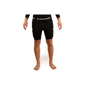 Barnett FS-06 Football Compression Shorts, 3 Integrated Protection Pads, Black