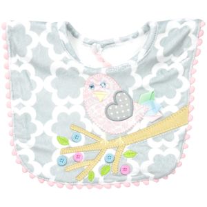 Mud Pie Baby-Girls Chick Minky babero