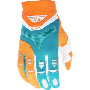 Fly Racing unisex-adult EVA guantes (Naranja/Azul oscuro, XS)