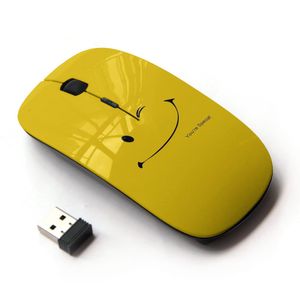 koolmouse [ratón inalámbrico óptico 2.4 G] [lindo Amarillo Smiley Face]