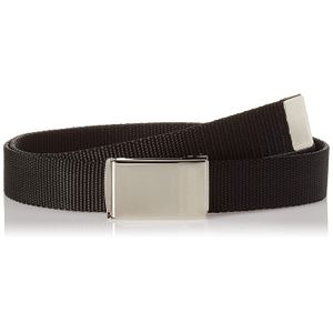 Buckle Down - Cinturón para hombre, color negro, 1.3 in