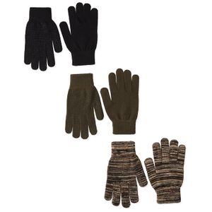 quietwear Hombres Guantes de empuñadura de 3-Pair Dot Assorted
