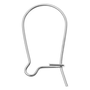 Ganchos de plata de ley para oreja de riñón y orejas, conectores de alambre para colgar, pendientes y joyas.
