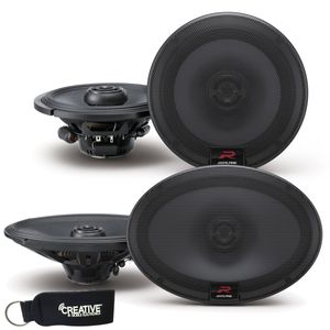 Alpine R-Series Bundle – Un par de Alpine r-s65 6.5 inch coaxial Altavoces de 2 Vías y un par de r-s69 6 x 9" Altavoces coaxiales