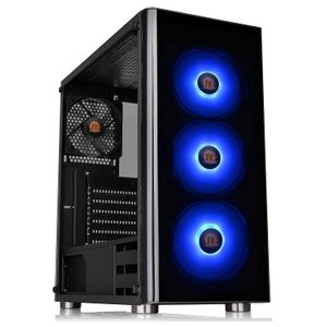 Thermaltake CA-1K8-00M1WN-01 V200 TG RGB ATX Mid Tower - Chasis para ordenador (3 unidades, instalación preinstalada)