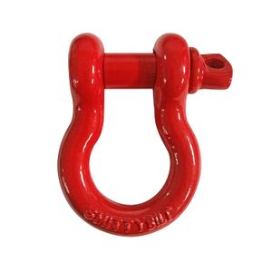 Smittybilt 13047 Anillo en D de acero inoxidable de 3/4", Rojo satinado