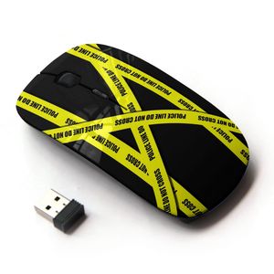 koolmouse [ratón inalámbrico óptico 2.4 G] [Don 't Go Policía Tape Crime Scene Yellow]