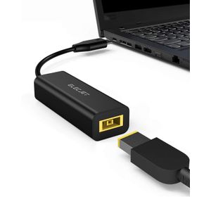 ELECJET USB-IF Certificado USB C a cuadrado adaptador de portátil soporta USB-PD Protocal Smart carga para teléfonos tipo C portátiles