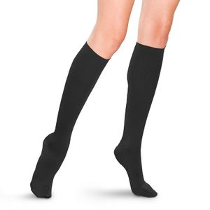 therafirm calcetines de apoyo calcetines para pantalones – 20 – 30 mmHg compresión moderada Vestido mujer, M, Negro
