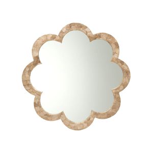 kouboo Flor Capiz – Lámpara Seashell Espejo de pared