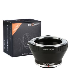 K & F Concept Adaptador de montura con trípode para cámara réflex Nikon lente AI AI-S F a Pentax Q-S1 Q10 Q7 Q cuerpo de la cámara