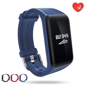 Rastreador de fitness, Longet Monitor de frecuencia cardíaca por segundo impermeable inteligente Band rastreador de actividad inalámbrico visualizació