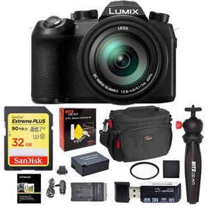 Panasonic Lumix FZ1000 II Cámara digital, 20,1 MP, 16 x 0.984 – 15.748 in, Leica DC Lente punto y cámara de disparo con tarjeta de memoria, bolsa, bat