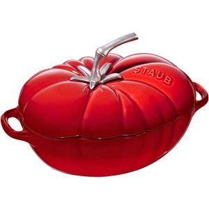 Staub Hierro Fundido Cocotte de tomate, 3 Quart, cereza