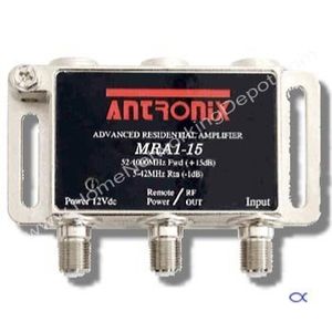 Amplificador de señal, salida de TV por cable RF banda ancha 15dB ganar un 5 – 1002 MHz w/adaptador de alimentación