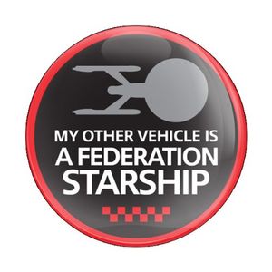 Un Starship – 3" Soporte Magnético para grill Badge/UV estable y resistente a la intemperie./funciona con parrilla gobadges Badge