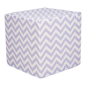Dulce patata swizzlepurple Chevron Pouf
