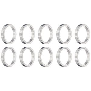 Ruedas Fabricación de pulgada distanciador (Plata/5 mm, bolsa de 10)