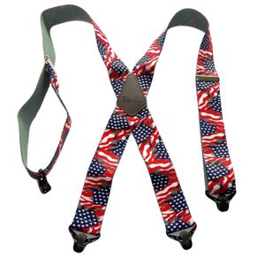 hold-UPS Heavy Duty bandera de Estados Unidos 2" de ancho tirantes Wth Gripper cierres