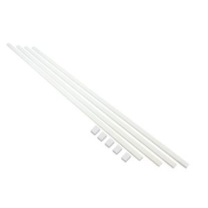 Cable de Cable Raceway Kit para esconder y de 10 ft organizar blanco