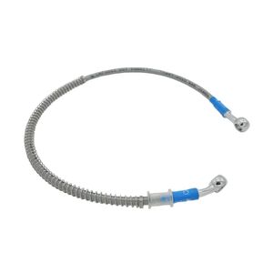 900mm 90cm Motorcycle Reinforced Hydraulic Brake Oil Hose Line Pipe Fitting Stainless Steel Braided Cable For Motorcycle Pit Dirt Bike Enduro Motocros