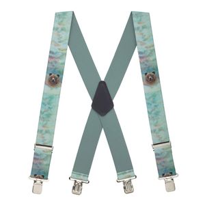 SuspenderStore Men's Brown Bear Clip-End Novelty Suspenders (3 Sizes)