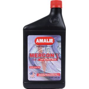 Amalie 160628565612PK MERCON V Synthetic Blend Fluido de transmisión automática 1 paquete de cuarto de galón de 12