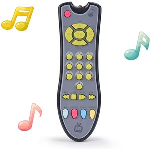 Juguete de control remoto para niños con luz y sonido, juguete de aprendizaje remoto para niños y niñas de 6 meses