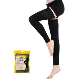 Ailaka - Medias de compresión para hombre y mujer, con muslo alto 20-30 mmHg, apoyo firme graduado, calcetines de venas de varicosa, viajes, medias fo