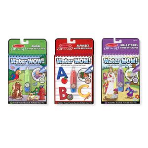 Melissa Y Doug On The Go Water ¡guau! Almohadillas De Act...