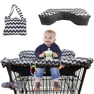 BabysDrive - Funda para carrito de la compra para bebé, con cojín incluido, funda para silla alta, tamaño grande, cargada con características amigable