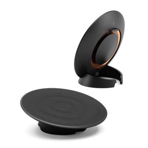 Cargador inalámbrico rápido, CRESUER ENEGUFO doble modo 3 bobinas Qi soporte de carga Pad 5 W/7,5 W/10 W compatible con iPhone Xs/XS Max/XR/X/8/8 Plus