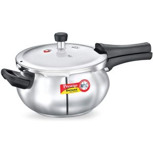 prestige4.4-liter Deluxe Base de Inducción de Alpha Acero Inoxidable Junior Handi, pequeño, Plata