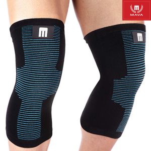 Mava Sports Knee Support Sleeves (Pair) for Joint Pain & Arthritis Relief, Improved Circulation Compression – Effective Support for Running, Jogging,