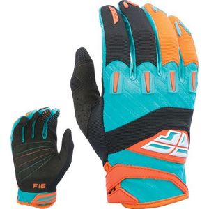 Fly Racing unisex-adult F-16 guantes (Naranja/Azul, XX-small)