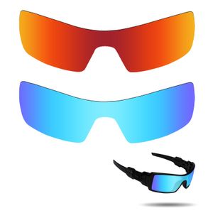 fiskr anti-saltwater polarizadas Lentes de repuesto para Oakley Oil Rig – Gafas de sol 2 Pares Packed