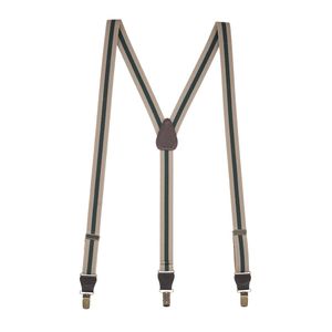 SuspenderStore Men's Striped Y-Back Drop Clip Suspenders - 1 Inch Wide