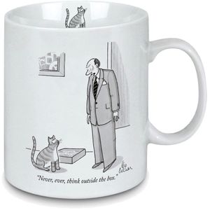 Puzzle Company 15oz. Taza Jumbo de porcelana de Nueva York – New Yorker dibujos animados taza Fuera de la caja – regalo perfecto para los amantes del