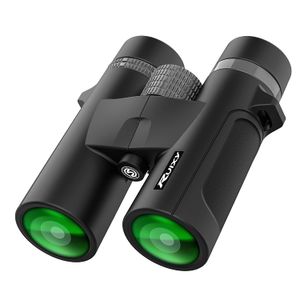 Ruixy HD Prism 10X42 - Prismáticos de alta potencia, resistentes al agua y antiniebla, para observación de aves, senderismo, exploración, viajes, caza