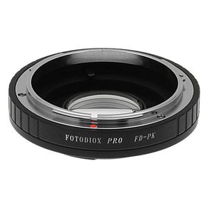 Fotodiox Pro – Adaptador de montura de lente – Canon FD y FL montura de 35 mm SLR lente para Pentax K (PK) cuerpo de la cámara SLR, con control de ape
