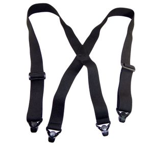 Retenciones no-buzz Aeropuerto Friendly Negro Suspender X-Back patentada Pinza Cierres