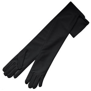 ZaZa 12BL - Guantes de vestir para novia (1.8 in de largo, elásticos, acabado mate, satinado)