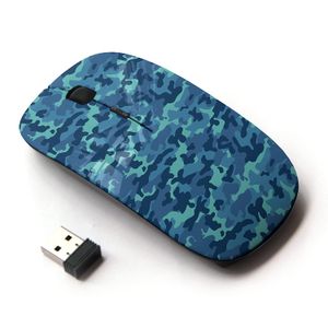 koolmouse [2.4 G óptico inalámbrico mouse de computadora] [Blue Camo]