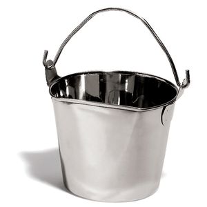 Ética 6-quart Acero Inoxidable Plana Cara cubeta de valla